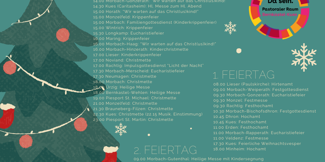 Gottesdienste zu Weihnachten 2023