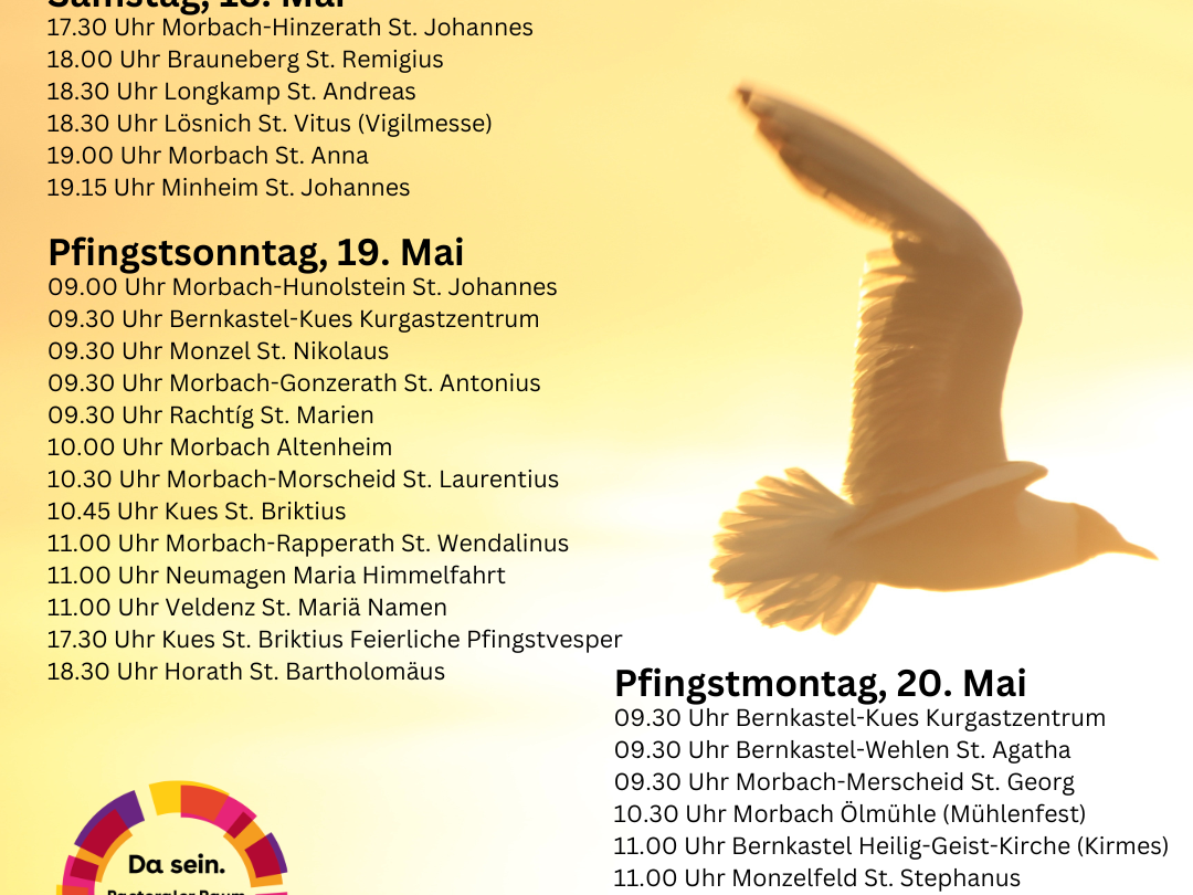 Gottesdienste zu Pfingsten 2024