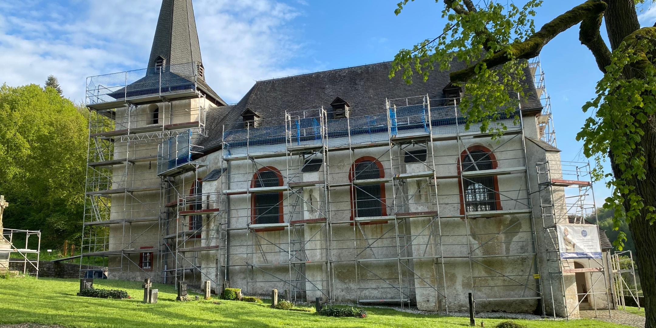 Außenrenovierung 2024 Walholzkirche