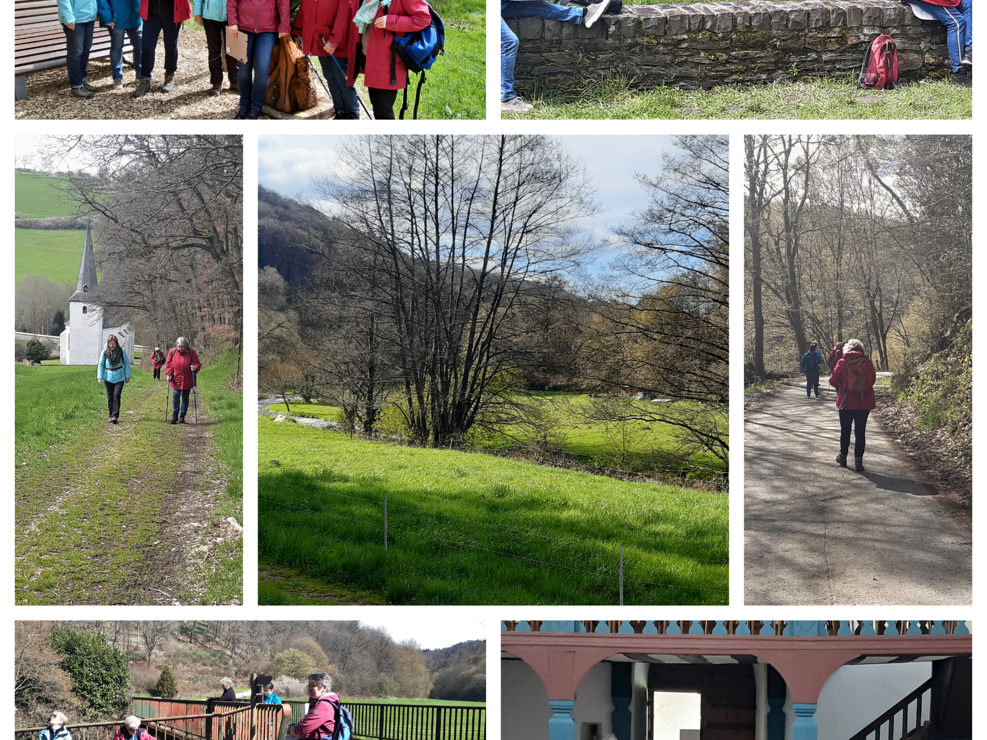 Collage Schreibwanderung