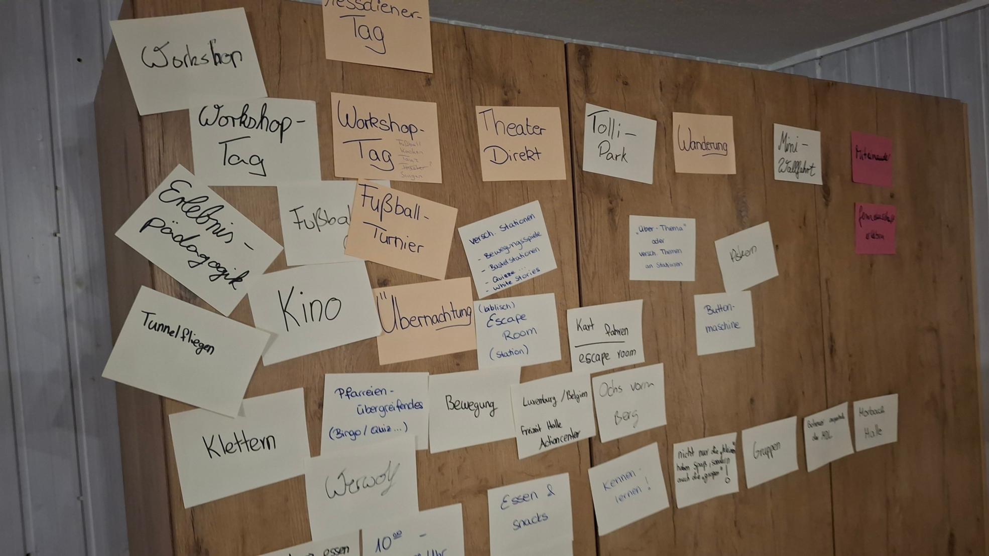 Ideensammlung beim Messdieneraustausch