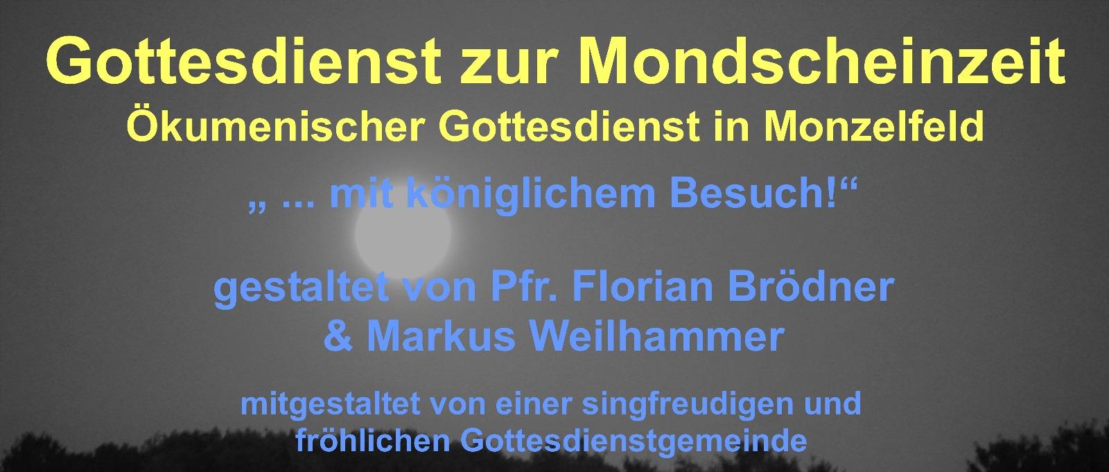 Ökumenischer Mondscheingottesdienst in Monzelfeld