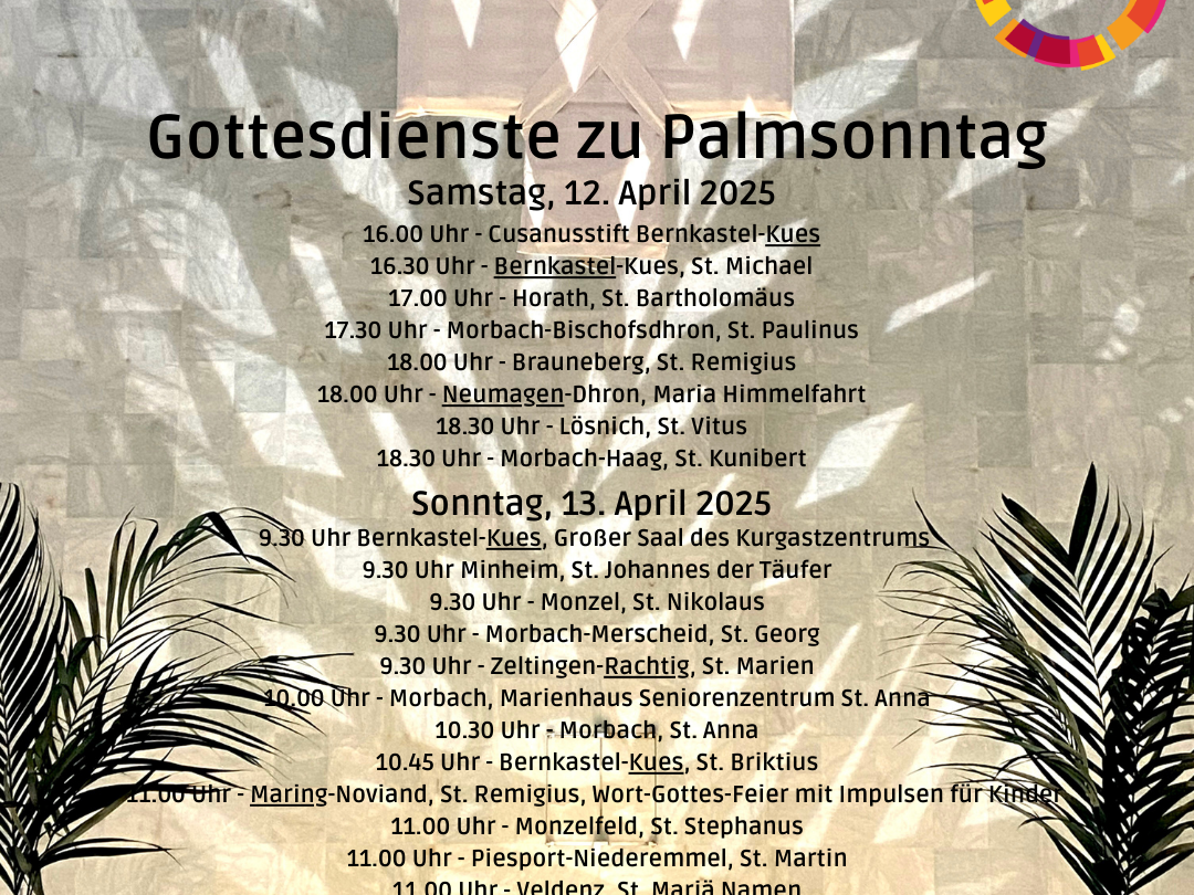20250409 Gottesdienste Palmsonntag