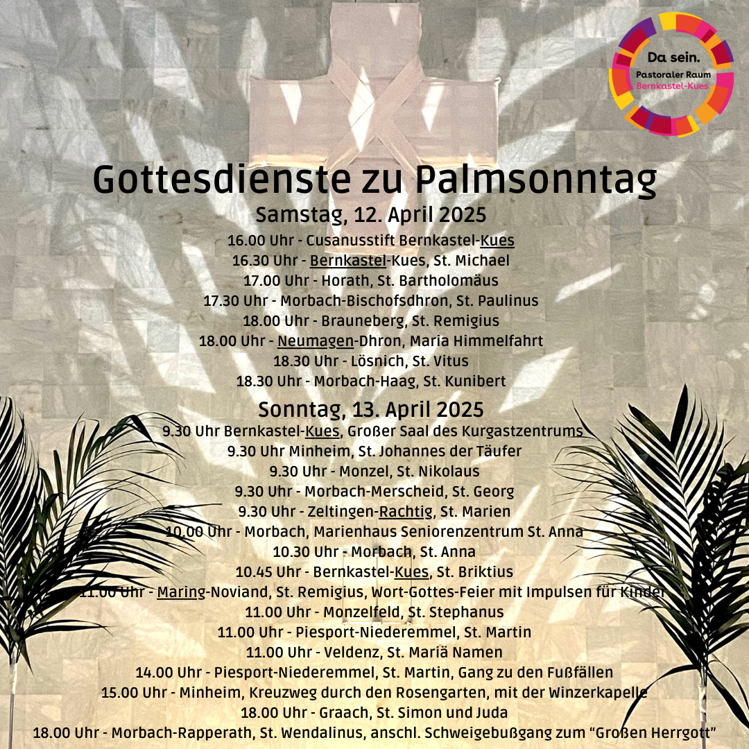 20250409 Gottesdienste Palmsonntag