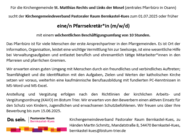 20250515 Stellenanzeige