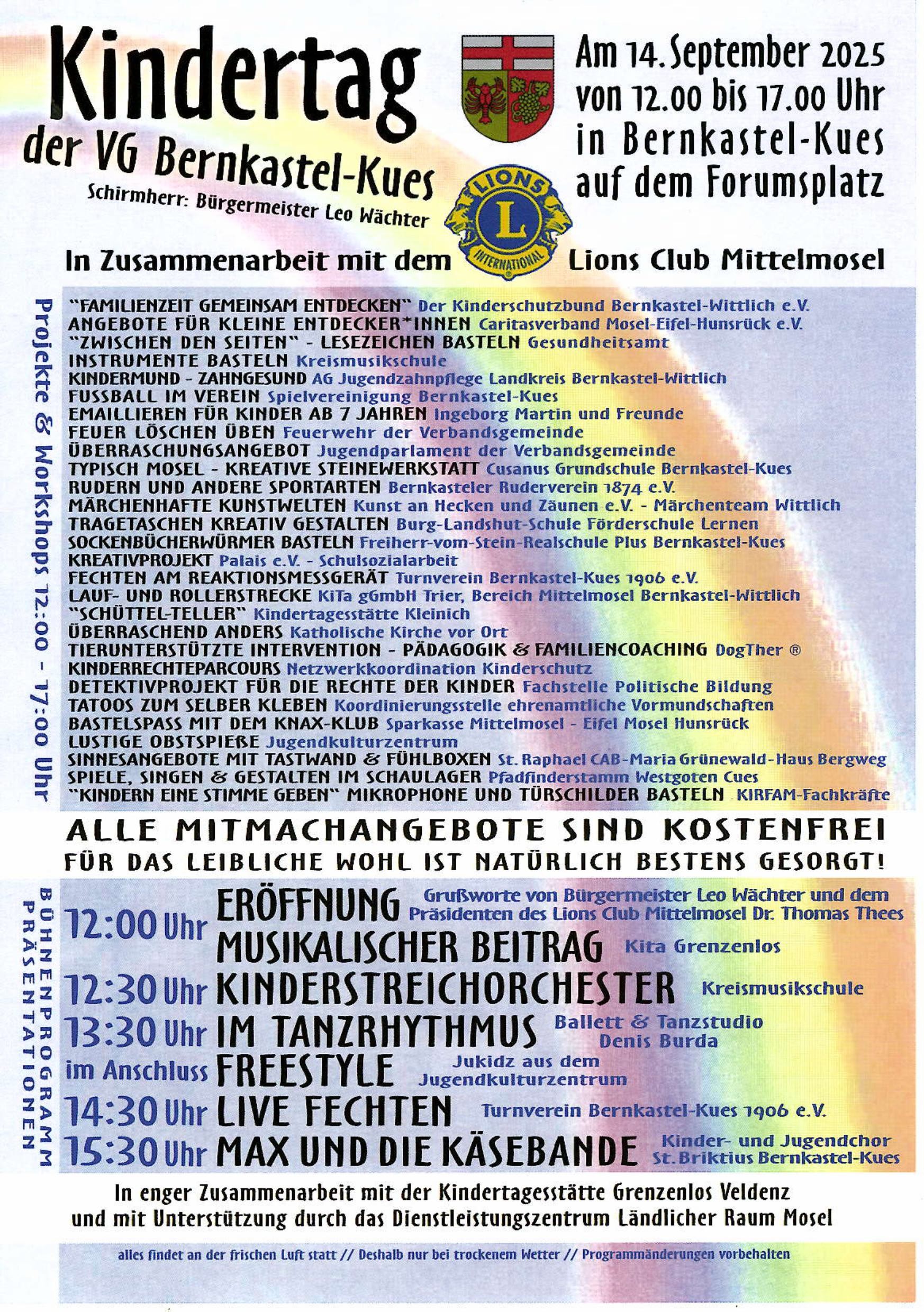 Flyer Kindertag Rückseite