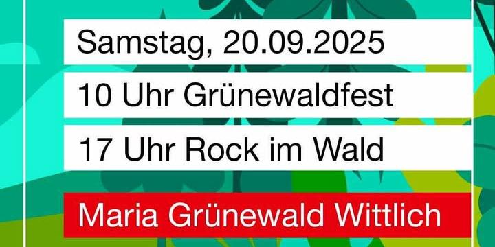 Flyer Grünewaldfest 2025
