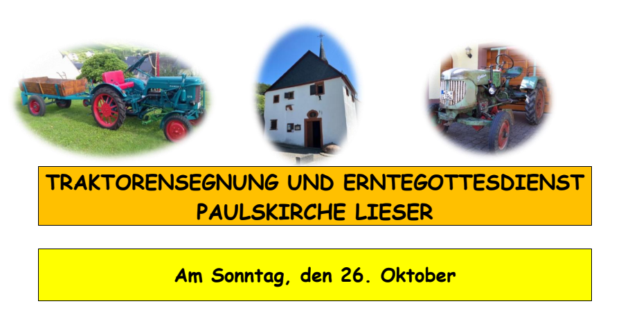 BEKANNTMACHUNG KURZFASSUNG WORTGOTTESDIENST IN LIESER ZU ERNTEDANK  - 1