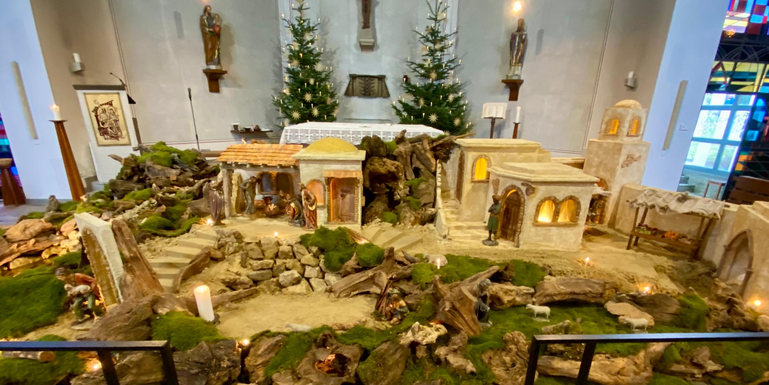 Weihnachtskrippe 2021 St. Lambertus Noviand