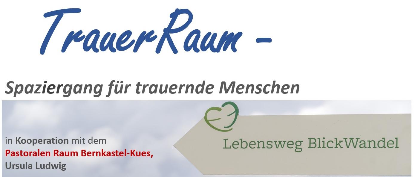 Spaziergang für trauernde Menschen auf dem Lebensweg BlickWandel
