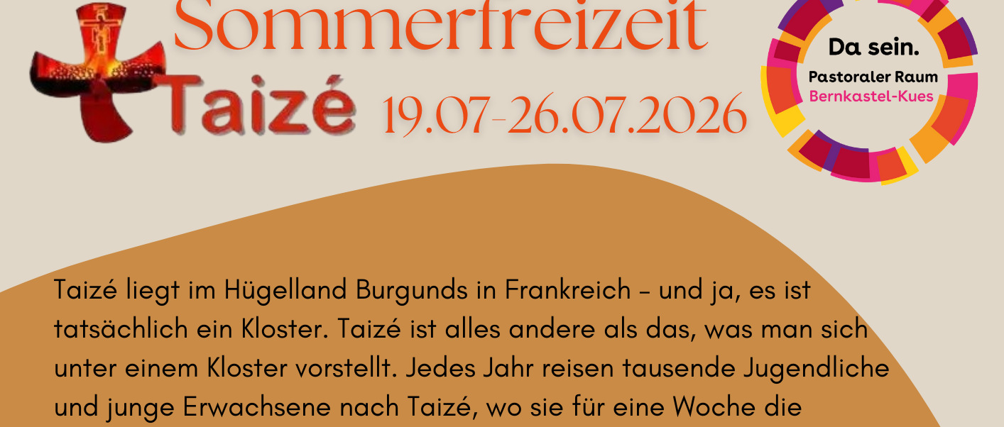 Sommerfreizeit in Taizé in Planung!