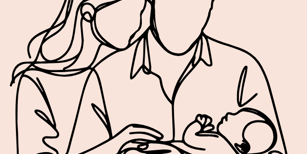 Screenshot Paar mit Kind im Arm