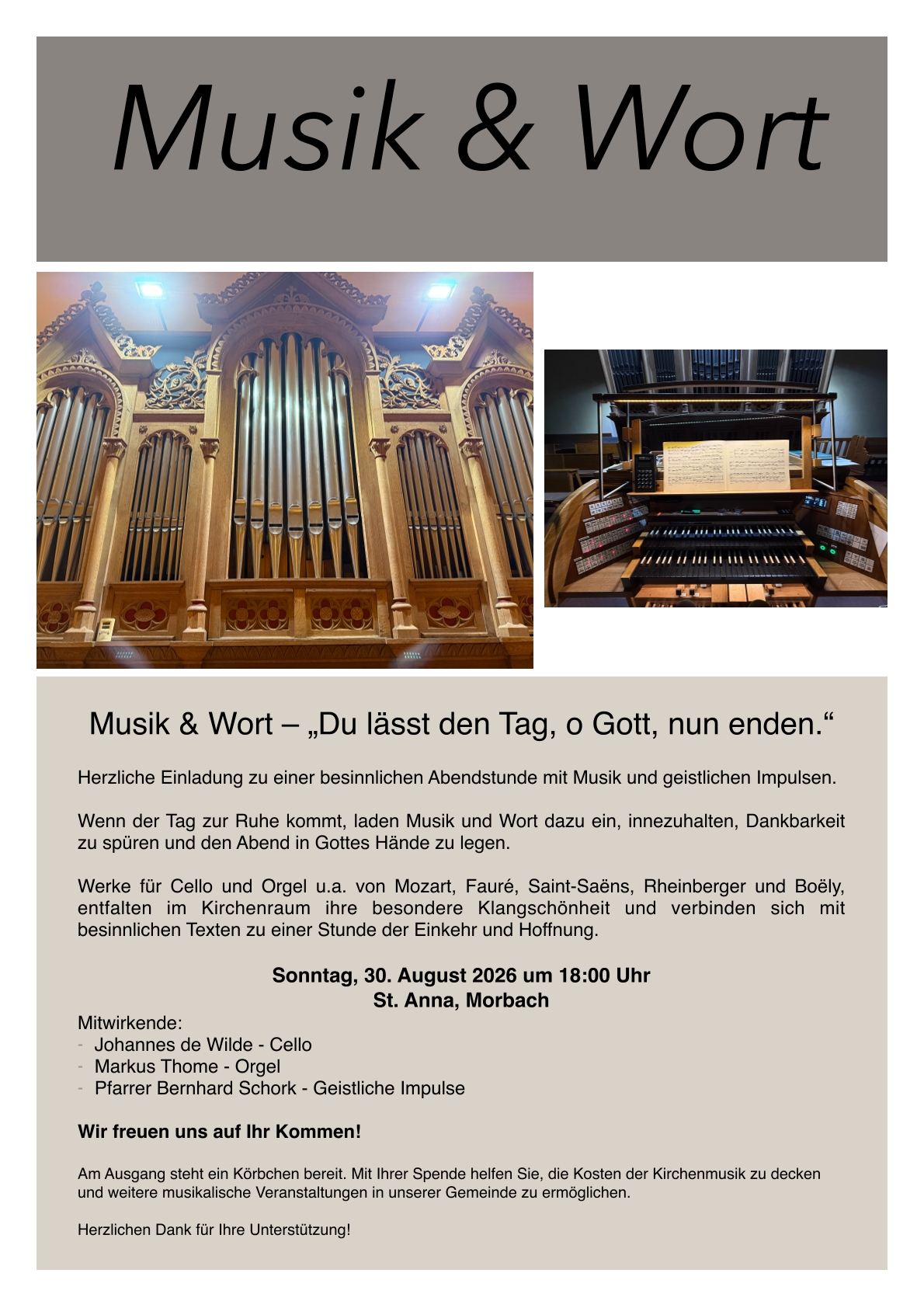 20260830 Musik und Wort