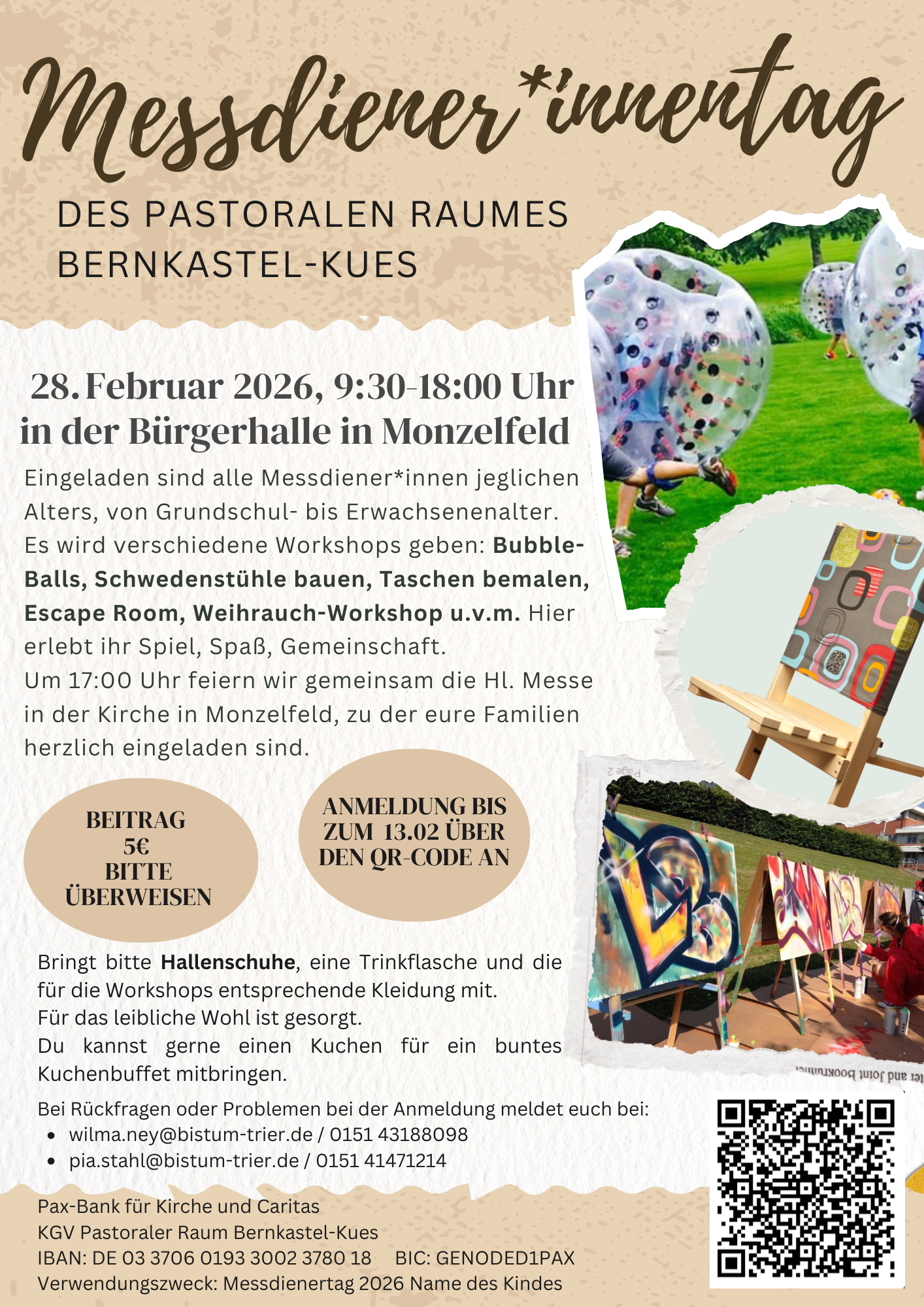 Flyer Messdienertag PR BKS aktuell