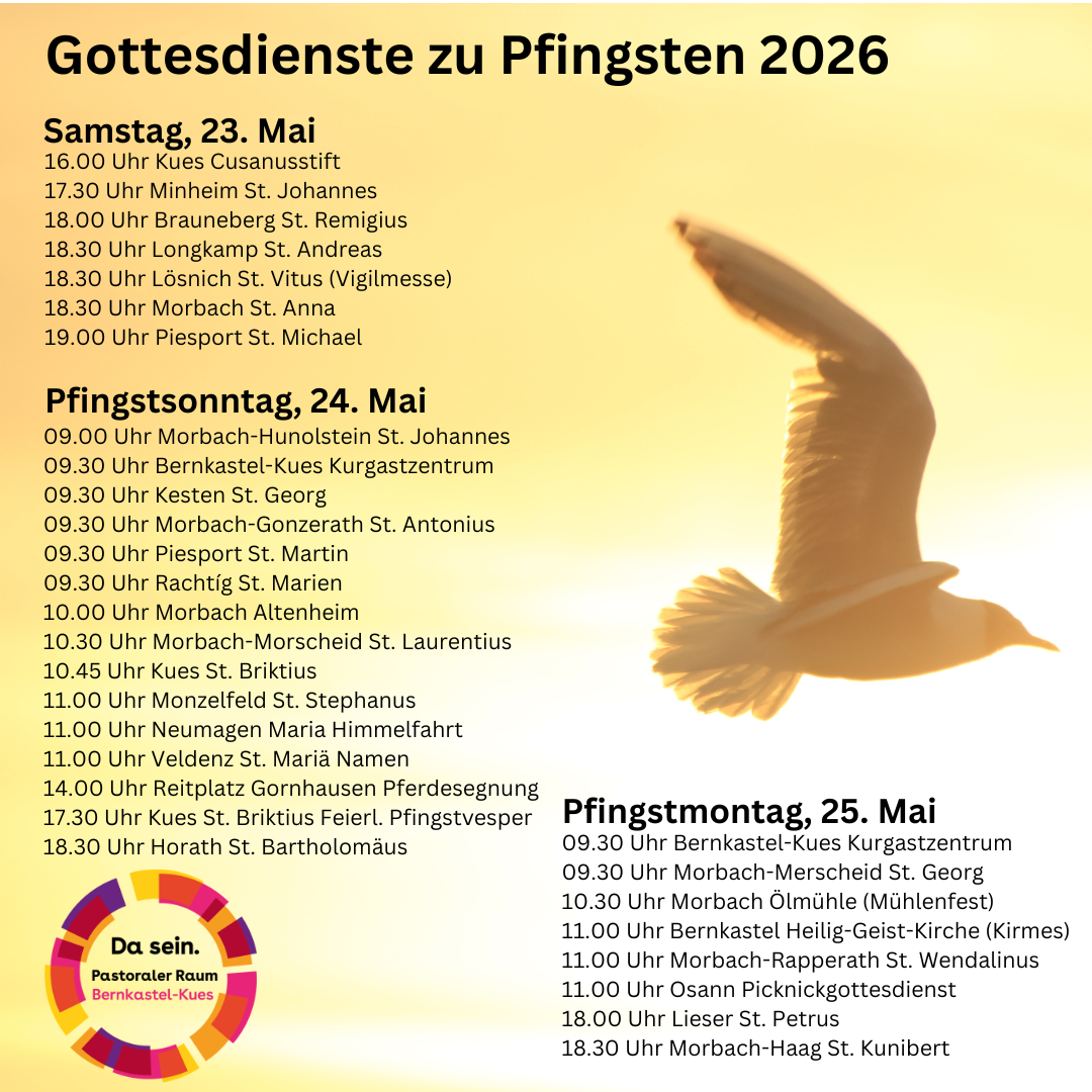 Gottesdienste zu Pfingsten 2026