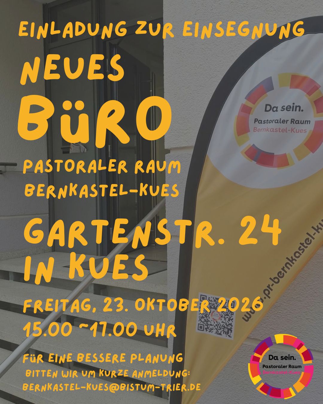 Neues Büro Einladung Plakat Pastoraler Raum