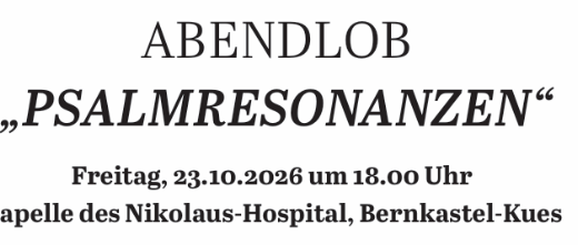 Überschrift Psalmresonanzen