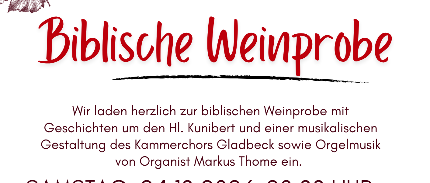 Biblische Weinprobe