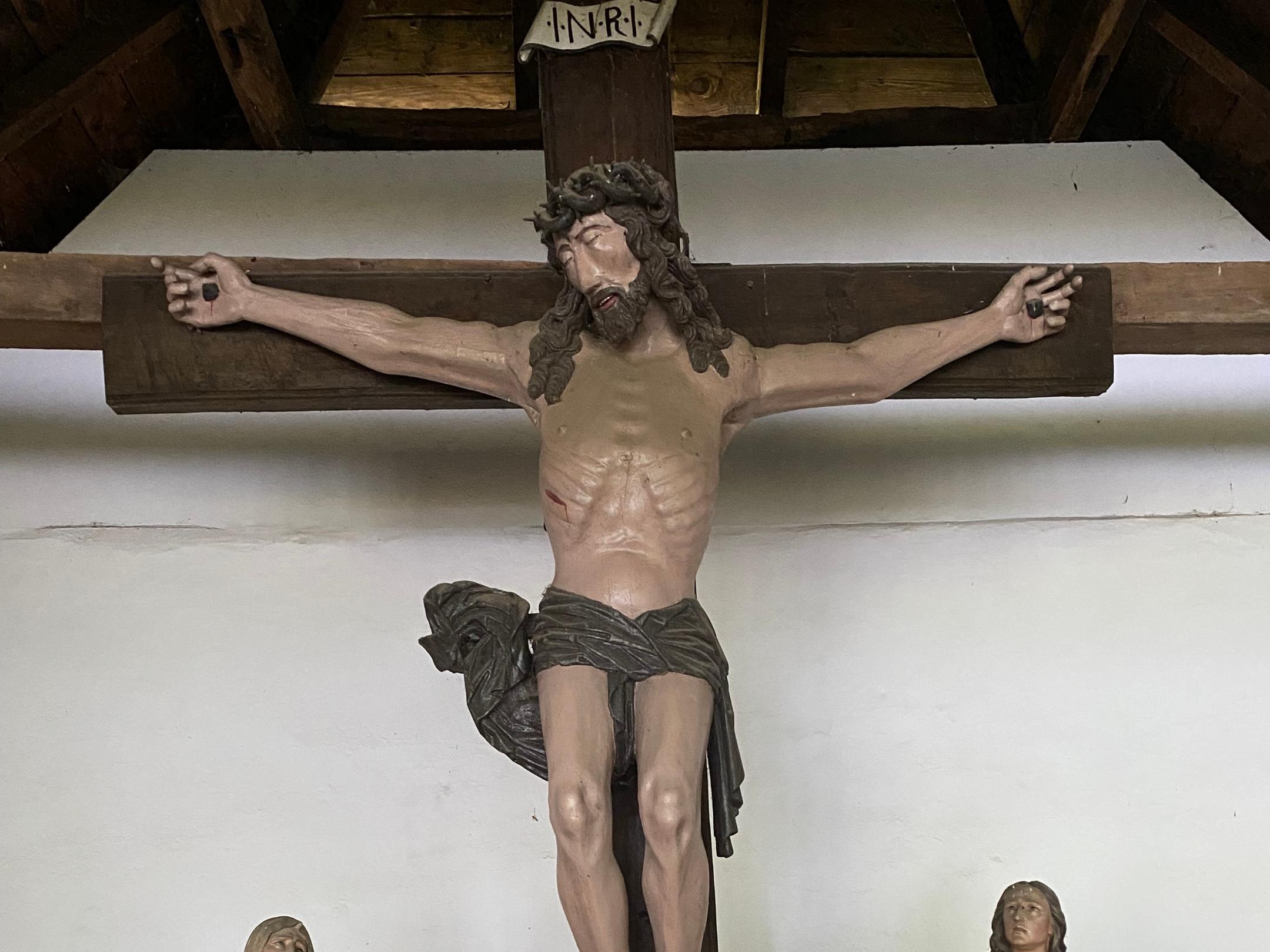 Maring-Noviand OT Siebenborn Wegekapelle 06 - Detail des Kruzifix